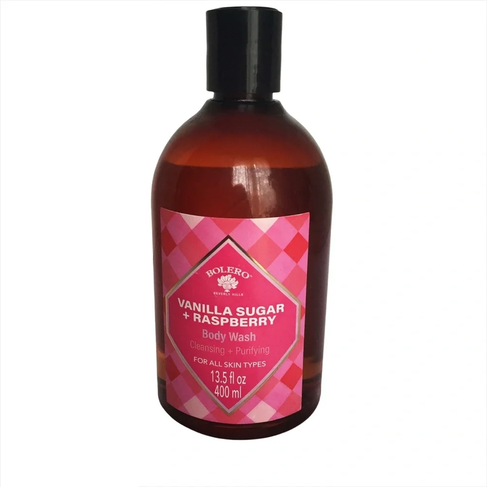 Bolero Vanilla & Raspberry Body Wash and Facial Serum Set